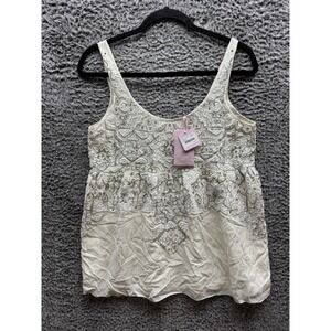 Calypso‎ Saint Barth Women's EdiaSleeveless Beaded Sequin Tank Top Size XS NWT